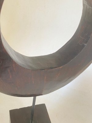 Large Modern Abstract Wood Sculpture-UR-1780808