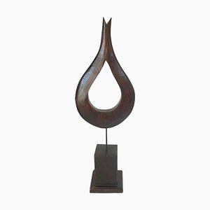 Large Modern Abstract Wood Sculpture-UR-1780808