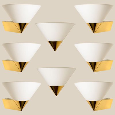 Large Modern Wall Lamps attributed to Glashütte Limburg, 1970, Set of 2-VDW-1416531