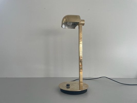 Large Modernist Brass Desk Lamp from Hillebrand, Germany, 1960s-RDS-1738286