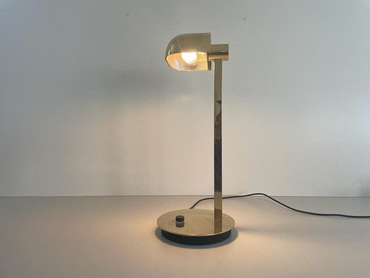 Large Modernist Brass Desk Lamp from Hillebrand, Germany, 1960s-RDS-1738286