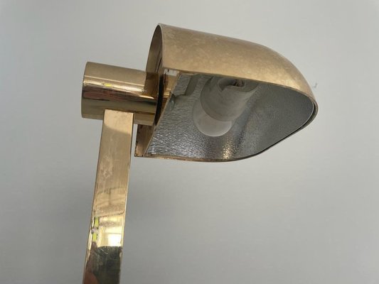 Large Modernist Brass Desk Lamp from Hillebrand, Germany, 1960s-RDS-1738286