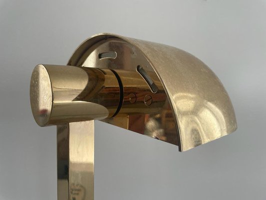 Large Modernist Brass Desk Lamp from Hillebrand, Germany, 1960s-RDS-1738286