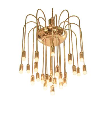 Large Modernist Brass Spider Chandelier by J.T. Kalmar, 1960s-DEK-1171082