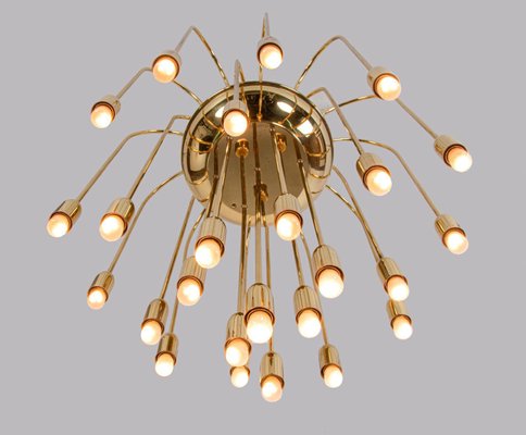 Large Modernist Brass Spider Chandelier by J.T. Kalmar, 1960s-DEK-1171082