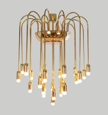 Large Modernist Brass Spider Chandelier by J.T. Kalmar, 1960s-DEK-1171082