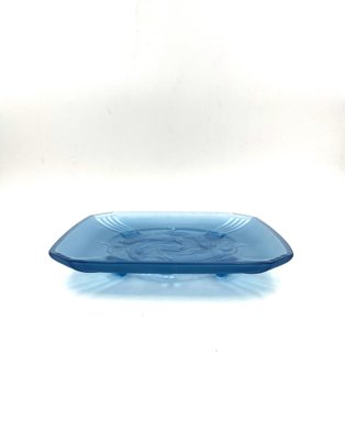 Large Molded Glass Naiads Dish from Verreries Des Hanots, France, 1930s-TXN-1309293