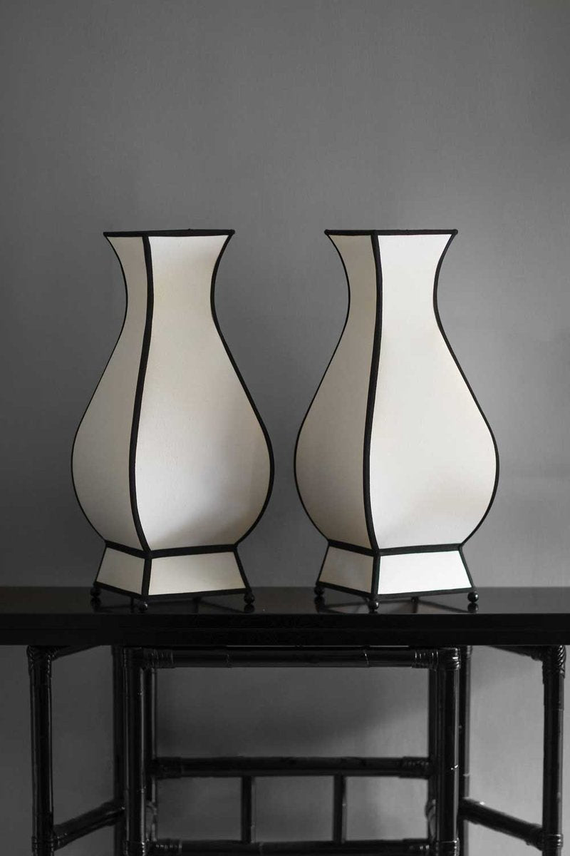 Large Molto Pagoda Table Lamps, Set of 2