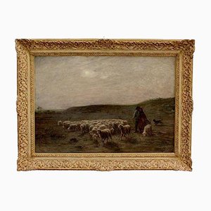 Large moutons au pâturage Painting by A. Charpin, 1906-RVK-998543