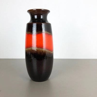 Large Multi-Color Pottery Fat Lava 239-41 Floor Vase from Scheurich, 1970s-QZ-1114551