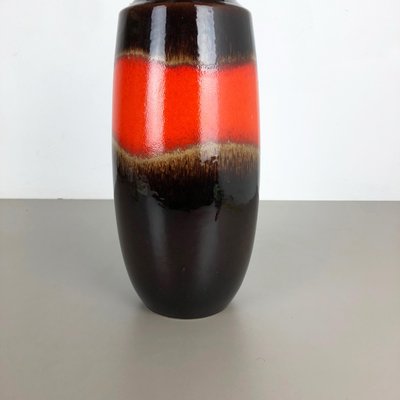 Large Multi-Color Pottery Fat Lava 239-41 Floor Vase from Scheurich, 1970s-QZ-1114551