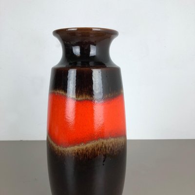 Large Multi-Color Pottery Fat Lava 239-41 Floor Vase from Scheurich, 1970s-QZ-1114551