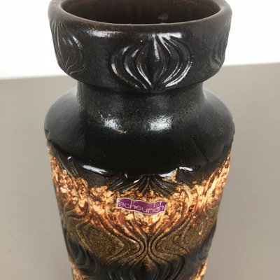 Large Multi-Color Vase Fat Lava Onion Vase from Scheurich, Germany, 1970s-QZ-1106468