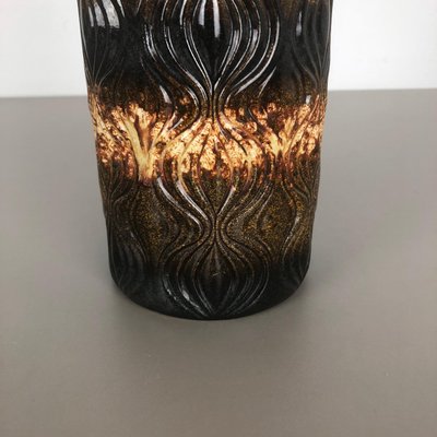 Large Multi-Color Vase Fat Lava Onion Vase from Scheurich, Germany, 1970s-QZ-1106468