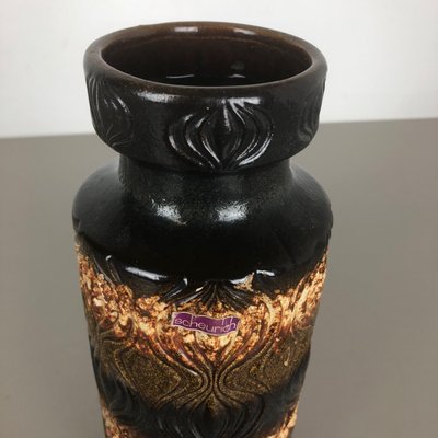 Large Multi-Color Vase Fat Lava Onion Vase from Scheurich, Germany, 1970s-QZ-1106468