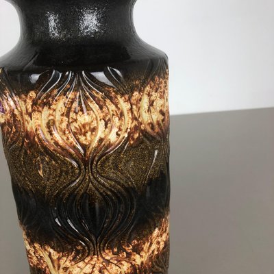 Large Multi-Color Vase Fat Lava Onion Vase from Scheurich, Germany, 1970s-QZ-1106468