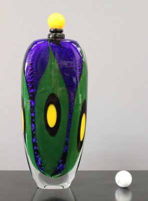 Large Multi-Layered Glass Vase by Alain Guillot, 1992-BCR-868740