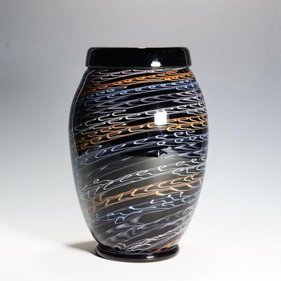 Large Murano Art Glass Vase by Master Paolo Crepax, 1990s-KJP-1305857