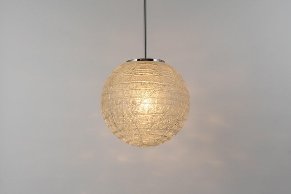 Large Murano Ball Pendant Light from Doria Leuchten, Germany, 1970s-UGR-1316268