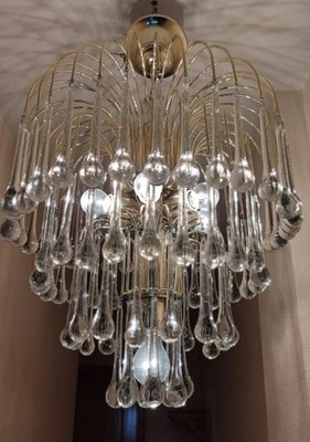 Large Murano Chandelier from Venini, 1960s-KRH-2036769