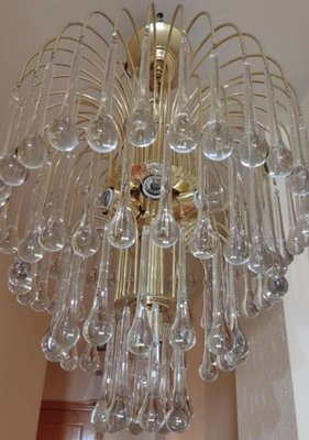 Large Murano Chandelier from Venini, 1960s-KRH-2036769