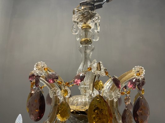 Large Murano Crystal Chandelier, 1960s-JJC-1732198