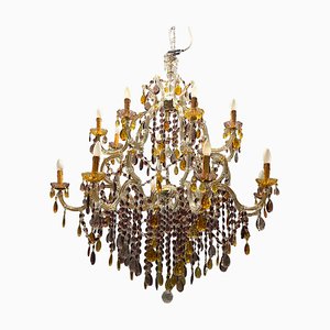 Large Murano Crystal Chandelier, 1960s-JJC-1732198