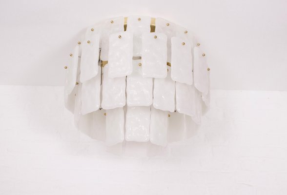 Large Murano Glass and Brass Ceiling Light, 1970s-OWS-2023173