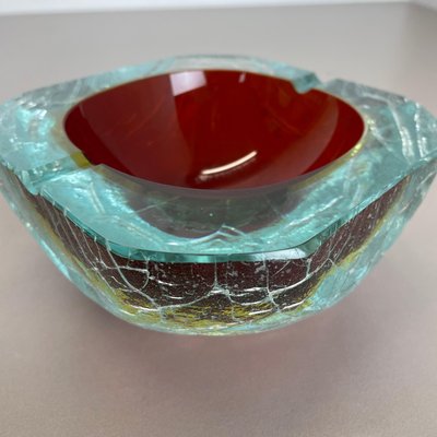 Large Murano Glass Bowl, Italy, 1970s-QZ-1075951