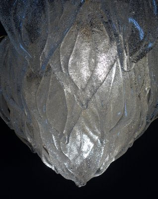 Large Murano Glass Ceiling Lamp from Mazzega, 1960s-FPY-569462