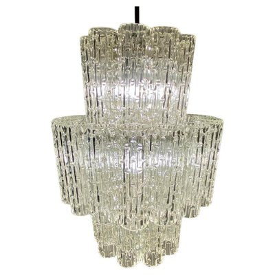 Large Murano Glass Chandelier by Toni Zuccheri for Venini, 1960s-TOI-1802880