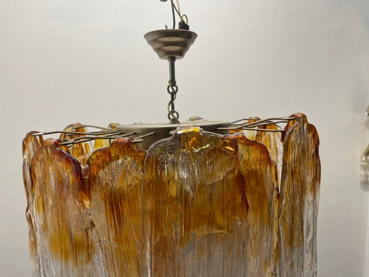 Large Murano Glass Chandelier from AV Mazzega, 1970s-JJC-1789317