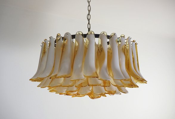 Large Murano Glass Chandelier in Murano Glass and Nickel Plated Metal, 1990s-FHZ-1818496