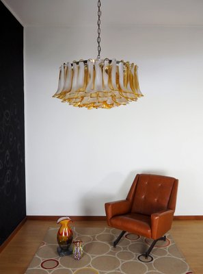 Large Murano Glass Chandelier in Murano Glass and Nickel Plated Metal, 1990s-FHZ-1818496