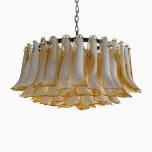 Large Murano Glass Chandelier in Murano Glass and Nickel Plated Metal, 1990s-FHZ-1818496