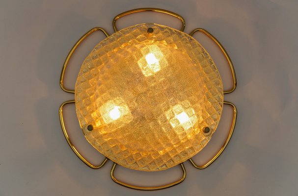 Large Murano Glass Flush Mount, 1960s-KQB-1728731