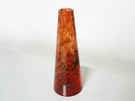 Large Murano Glass Inclusion Vase, 1970s-YJA-1399112