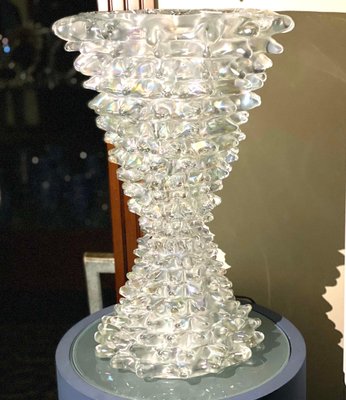 Large Murano Glass Iridescent Rostrato Table Lamp, 1980-MBH-1750884