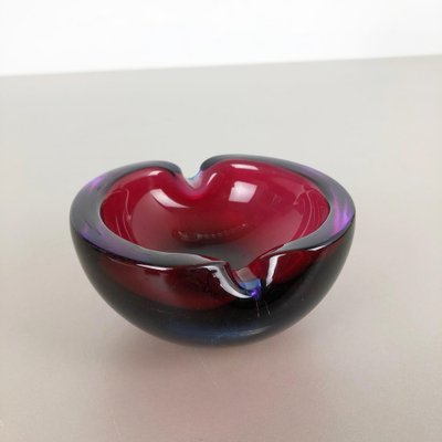 Large Murano Glass Multi-Color Bowl Element Shell Ashtray, Italy, 1970s-QZ-1052933