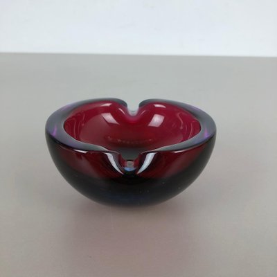 Large Murano Glass Multi-Color Bowl Element Shell Ashtray, Italy, 1970s-QZ-1052933