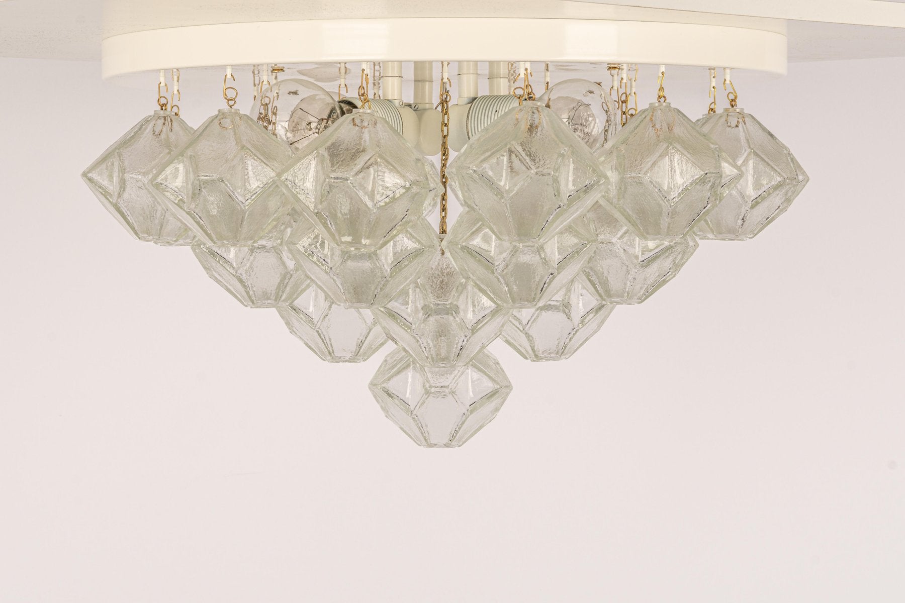 Large Murano Glass Pagoda Chandelier from Kalmar, Austria, 1960s