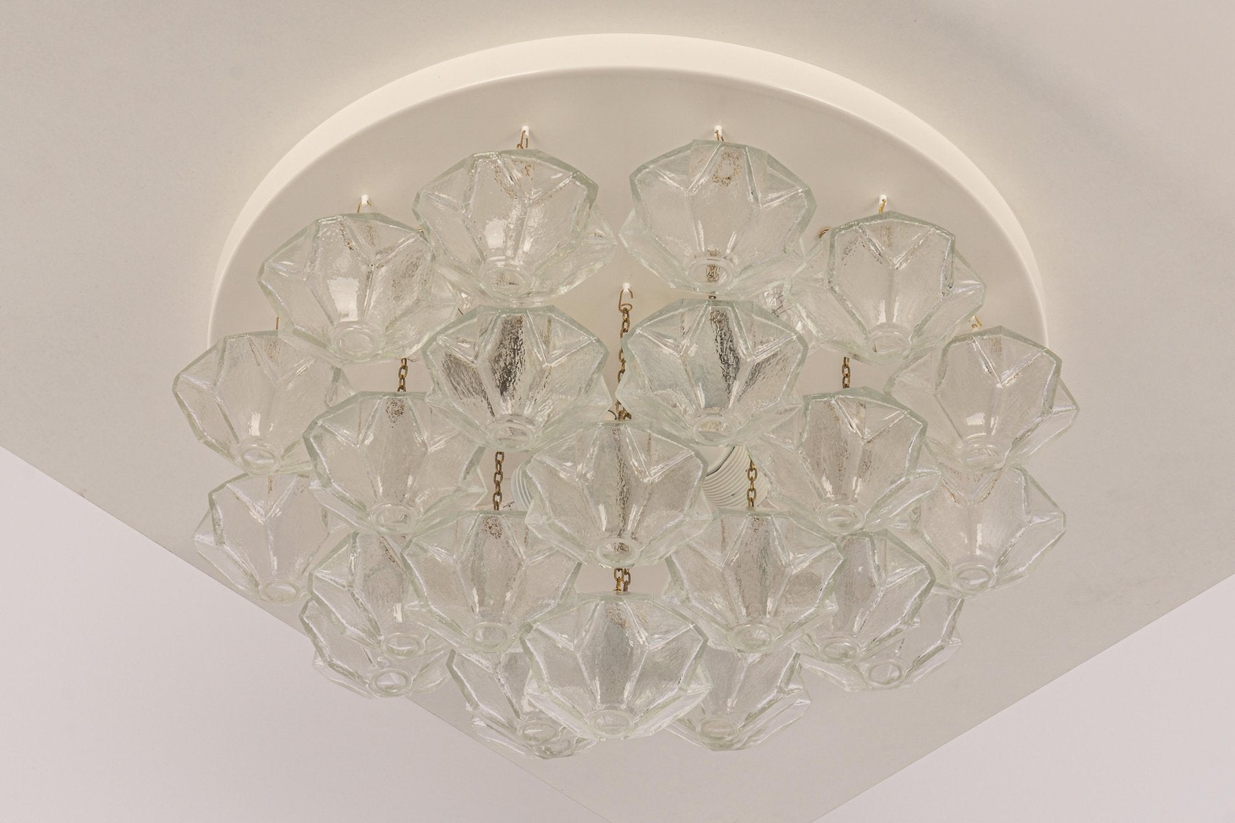 Large Murano Glass Pagoda Chandelier from Kalmar, Austria, 1960s