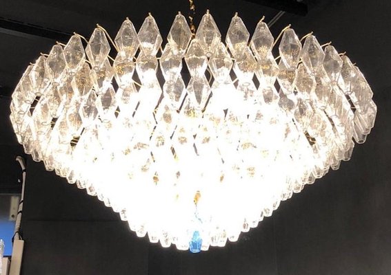 Large Murano Glass Poliedri Ceiling Light or Chandelier-MBH-1032577