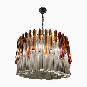 Large Murano Glass Prism Triedri Chandelier by Paolo Venini, 1960s-JJC-1768409