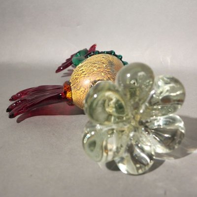 Large Murano Glass Rooster Figurine, 1950s-WK-730599