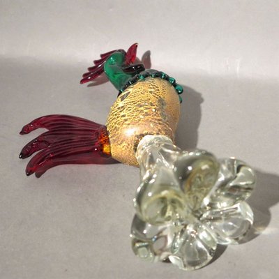 Large Murano Glass Rooster Figurine, 1950s-WK-730599