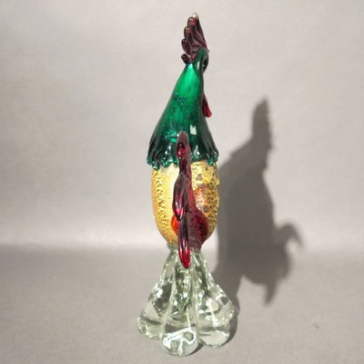 Large Murano Glass Rooster Figurine, 1950s-WK-730599