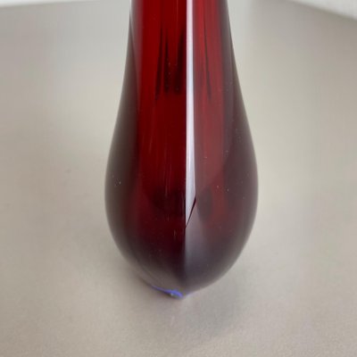 Large Murano Glass Sommerso Stem Vase attributed to Flavio Poli, Italy, 1960s-QZ-1449566