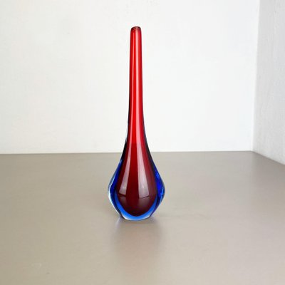 Large Murano Glass Sommerso Stem Vase attributed to Flavio Poli, Italy, 1960s-QZ-1449566