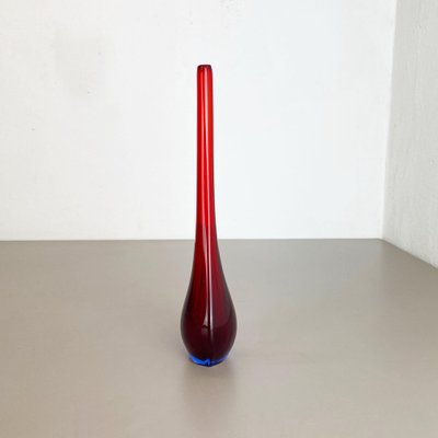 Large Murano Glass Sommerso Stem Vase attributed to Flavio Poli, Italy, 1960s-QZ-1449566